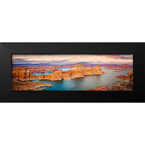 Lake Canyon View III Black Modern Wood Framed Art Print by Drost, David