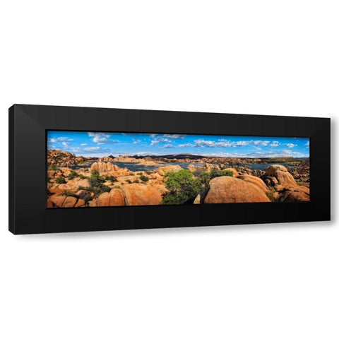 Lake Canyon View V Black Modern Wood Framed Art Print by Drost, David