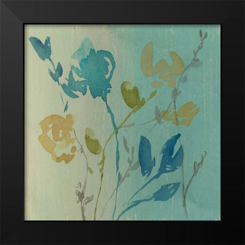 Spa and Sage Bouquet I Black Modern Wood Framed Art Print by Goldberger, Jennifer