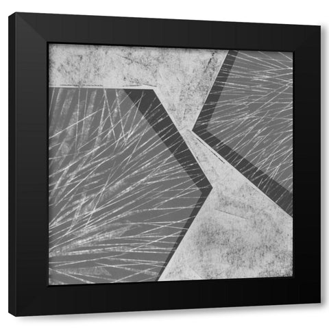 Orchestrated Geometry I Black Modern Wood Framed Art Print with Double Matting by Chandler, Sharon