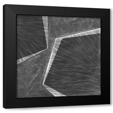 Orchestrated Geometry II Black Modern Wood Framed Art Print with Double Matting by Chandler, Sharon
