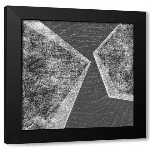 Orchestrated Geometry III Black Modern Wood Framed Art Print with Double Matting by Chandler, Sharon