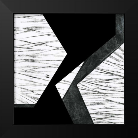 Orchestrated Geometry VI Black Modern Wood Framed Art Print by Chandler, Sharon