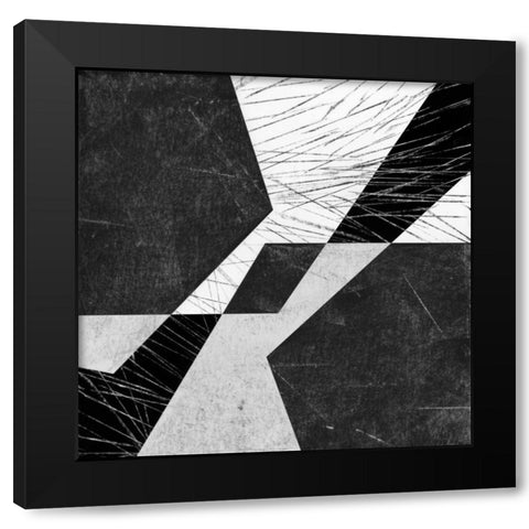 Orchestrated Geometry VIII Black Modern Wood Framed Art Print by Chandler, Sharon