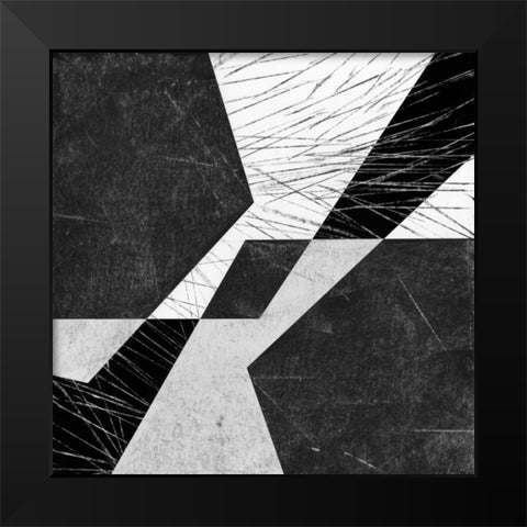 Orchestrated Geometry VIII Black Modern Wood Framed Art Print by Chandler, Sharon