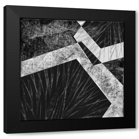 Orchestrated Geometry IX Black Modern Wood Framed Art Print with Double Matting by Chandler, Sharon