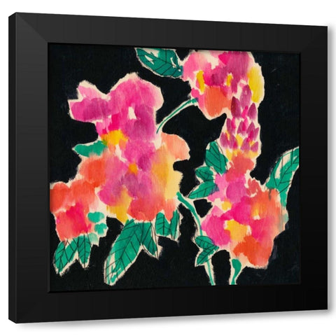 Tropical Vibe I Black Modern Wood Framed Art Print with Double Matting by Goldberger, Jennifer
