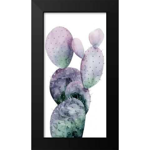 Purple Cactus I Black Modern Wood Framed Art Print by Popp, Grace