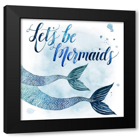 Sea Lovers II Black Modern Wood Framed Art Print by Popp, Grace