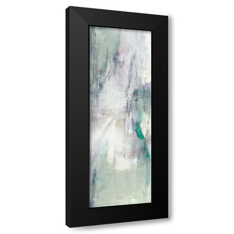 Indigo and Mint II Black Modern Wood Framed Art Print with Double Matting by Goldberger, Jennifer