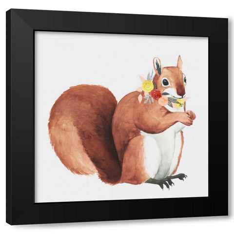 Flower Crown Forester II Black Modern Wood Framed Art Print with Double Matting by Popp, Grace