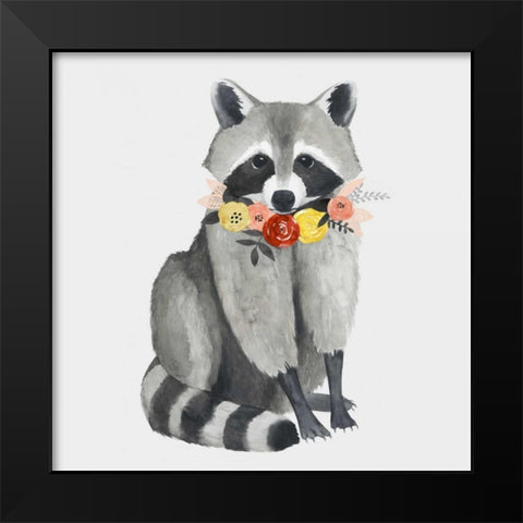 Flower Crown Forester III Black Modern Wood Framed Art Print by Popp, Grace