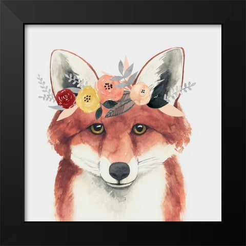 Flower Crown Forester IV Black Modern Wood Framed Art Print by Popp, Grace
