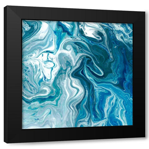 Indigo Minerals II Black Modern Wood Framed Art Print by Fagalde, Jarman