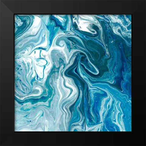 Indigo Minerals II Black Modern Wood Framed Art Print by Fagalde, Jarman