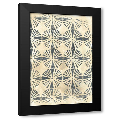 Ancient Textile I Black Modern Wood Framed Art Print with Double Matting by Vess, June Erica