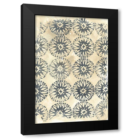 Ancient Textile II Black Modern Wood Framed Art Print with Double Matting by Vess, June Erica