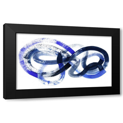 Blue Kinesis I Black Modern Wood Framed Art Print by Popp, Grace