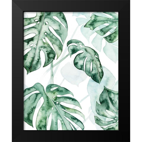 Split Leaf II Black Modern Wood Framed Art Print by Popp, Grace