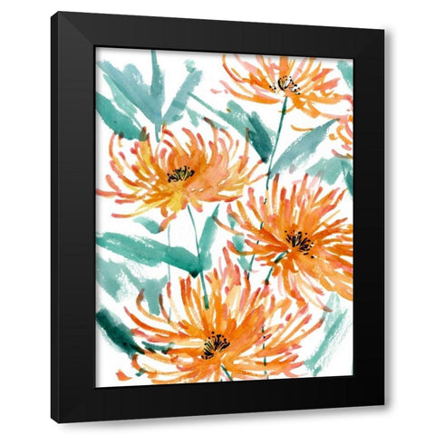 Barbaric Growth I Black Modern Wood Framed Art Print with Double Matting by Wang, Melissa