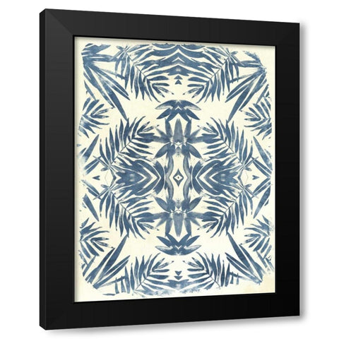 Tropical Kaleidoscope I Black Modern Wood Framed Art Print by Vess, June Erica