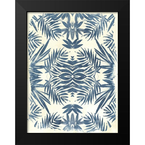Tropical Kaleidoscope III Black Modern Wood Framed Art Print by Vess, June Erica