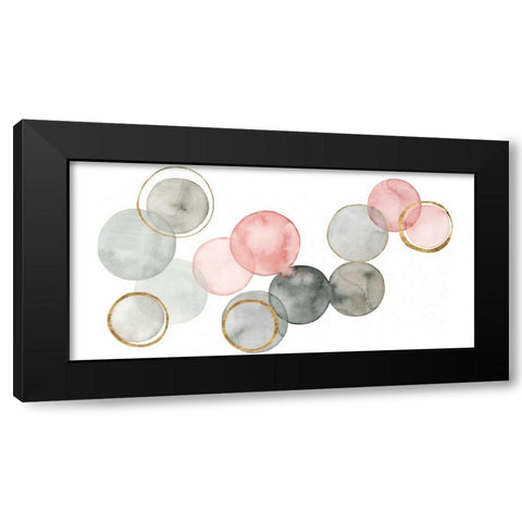 Gilded Spheres II Black Modern Wood Framed Art Print with Double Matting by Popp, Grace