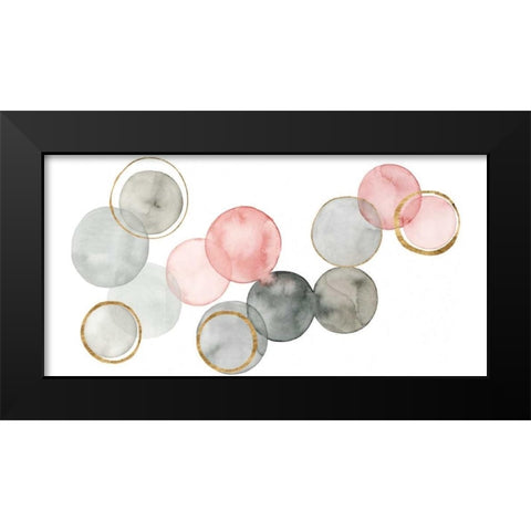 Gilded Spheres II Black Modern Wood Framed Art Print by Popp, Grace