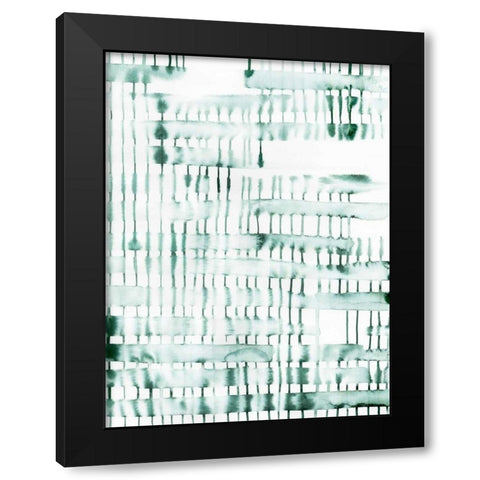 Barred I Black Modern Wood Framed Art Print by Popp, Grace
