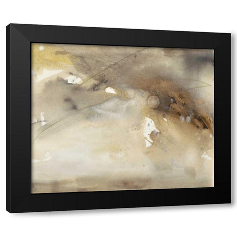 Waves in Motion II Black Modern Wood Framed Art Print with Double Matting by Combs, Joyce