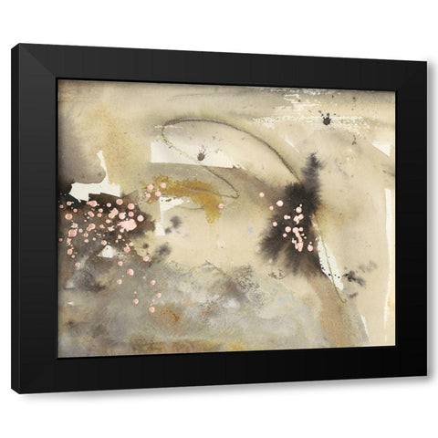 Waves in Motion III Black Modern Wood Framed Art Print with Double Matting by Combs, Joyce