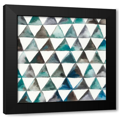 La Mer V Black Modern Wood Framed Art Print with Double Matting by Zarris, Chariklia