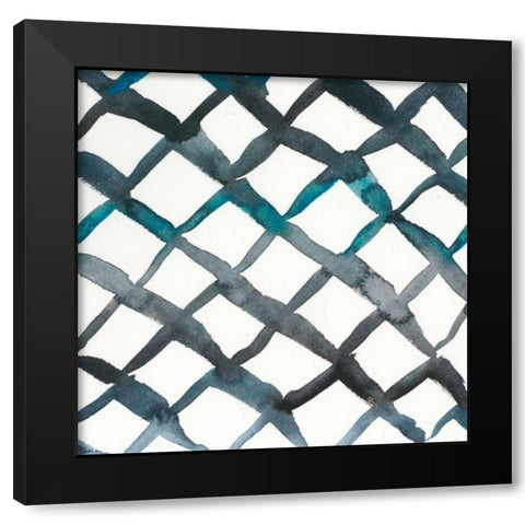 La Mer VI Black Modern Wood Framed Art Print with Double Matting by Zarris, Chariklia