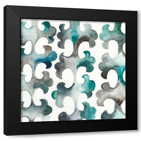 La Mer VIII Black Modern Wood Framed Art Print with Double Matting by Zarris, Chariklia