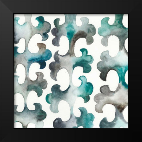 La Mer VIII Black Modern Wood Framed Art Print by Zarris, Chariklia