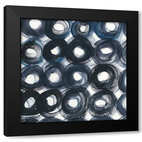 Stylus II Black Modern Wood Framed Art Print with Double Matting by Zarris, Chariklia