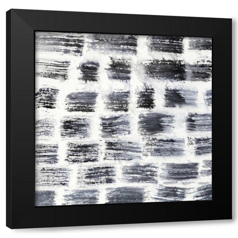 Stylus V Black Modern Wood Framed Art Print with Double Matting by Zarris, Chariklia