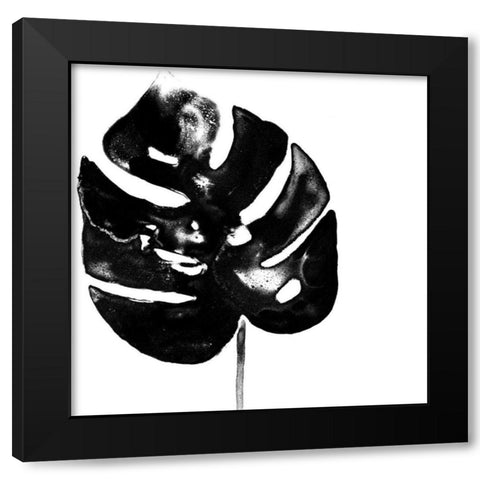 Monochrome Tropic I Black Modern Wood Framed Art Print with Double Matting by Vess, June Erica