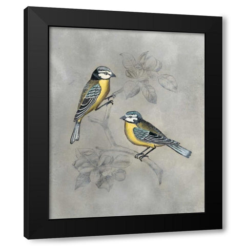 Silvered Aviary I Black Modern Wood Framed Art Print by McCavitt, Naomi