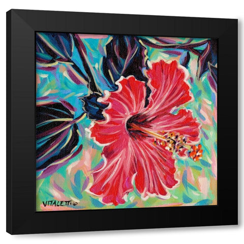 Hawaiian Beauty I Black Modern Wood Framed Art Print with Double Matting by Vitaletti, Carolee