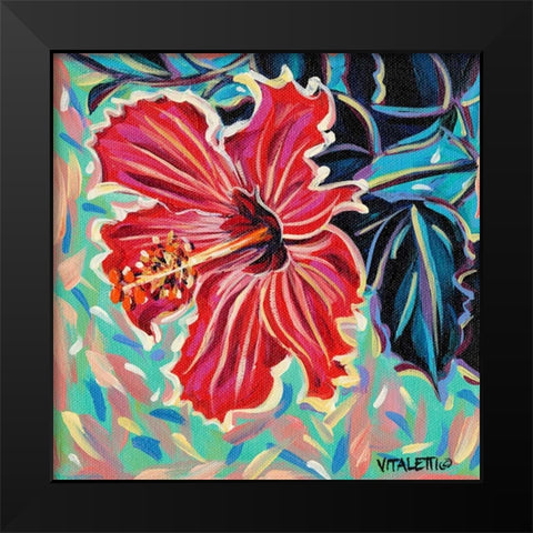 Hawaiian Beauty II Black Modern Wood Framed Art Print by Vitaletti, Carolee