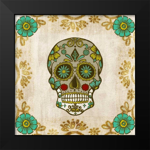 Day of the Dead I Black Modern Wood Framed Art Print by Popp, Grace