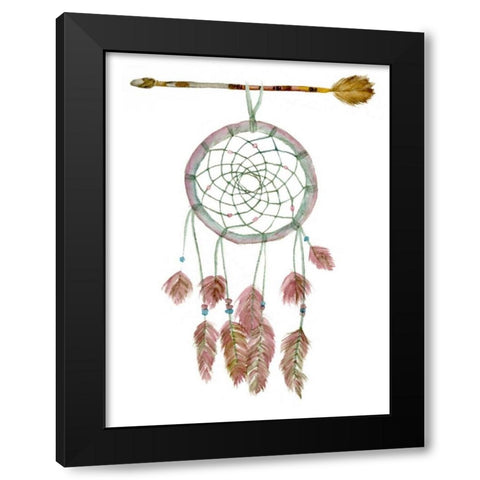 Dreamcatchers II Black Modern Wood Framed Art Print by Wang, Melissa