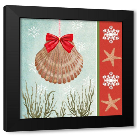 Christmas Coastal I Black Modern Wood Framed Art Print with Double Matting by Reynolds, Jade