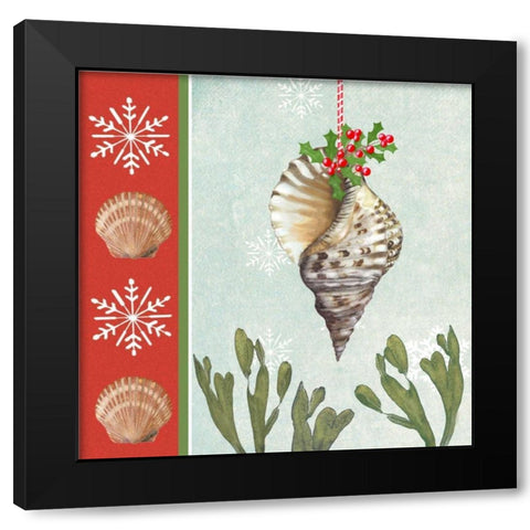 Christmas Coastal II Black Modern Wood Framed Art Print by Reynolds, Jade