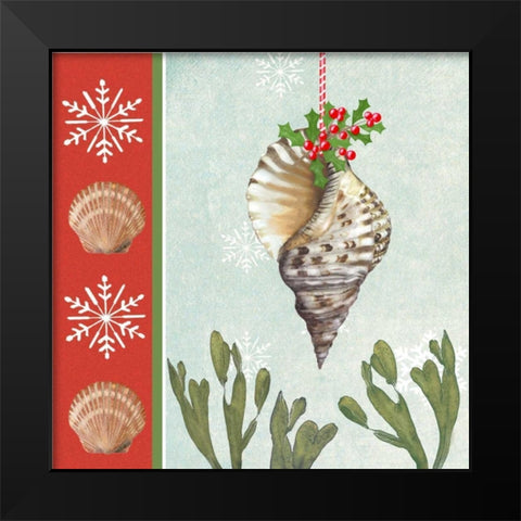 Christmas Coastal II Black Modern Wood Framed Art Print by Reynolds, Jade