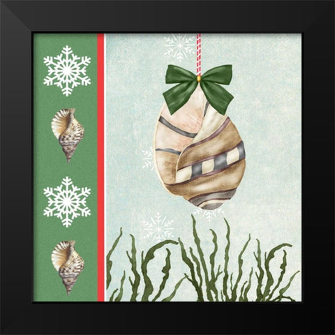 Christmas Coastal IV Black Modern Wood Framed Art Print by Reynolds, Jade