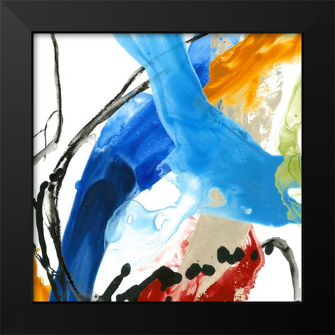 Formulation III Black Modern Wood Framed Art Print by Vess, June Erica