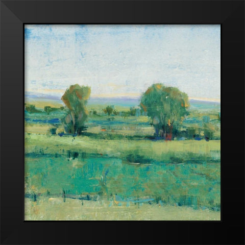 Spring Meadow I Black Modern Wood Framed Art Print by OToole, Tim