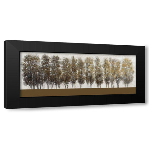 Gilt Foliage Black Modern Wood Framed Art Print by OToole, Tim